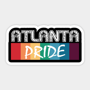 Atlanta City Vintage Gay Pride Sticker